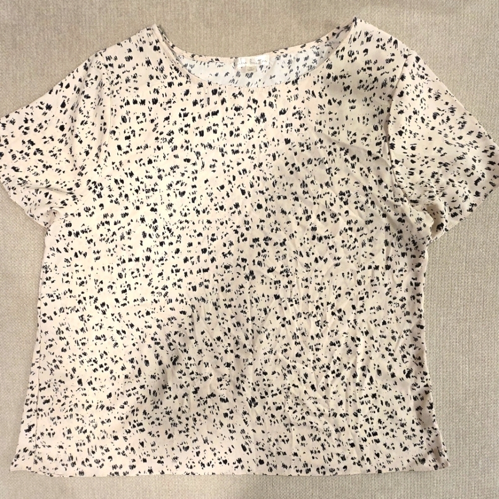 NWOT Nina Britton Short Sleeve Blouse Size Xl